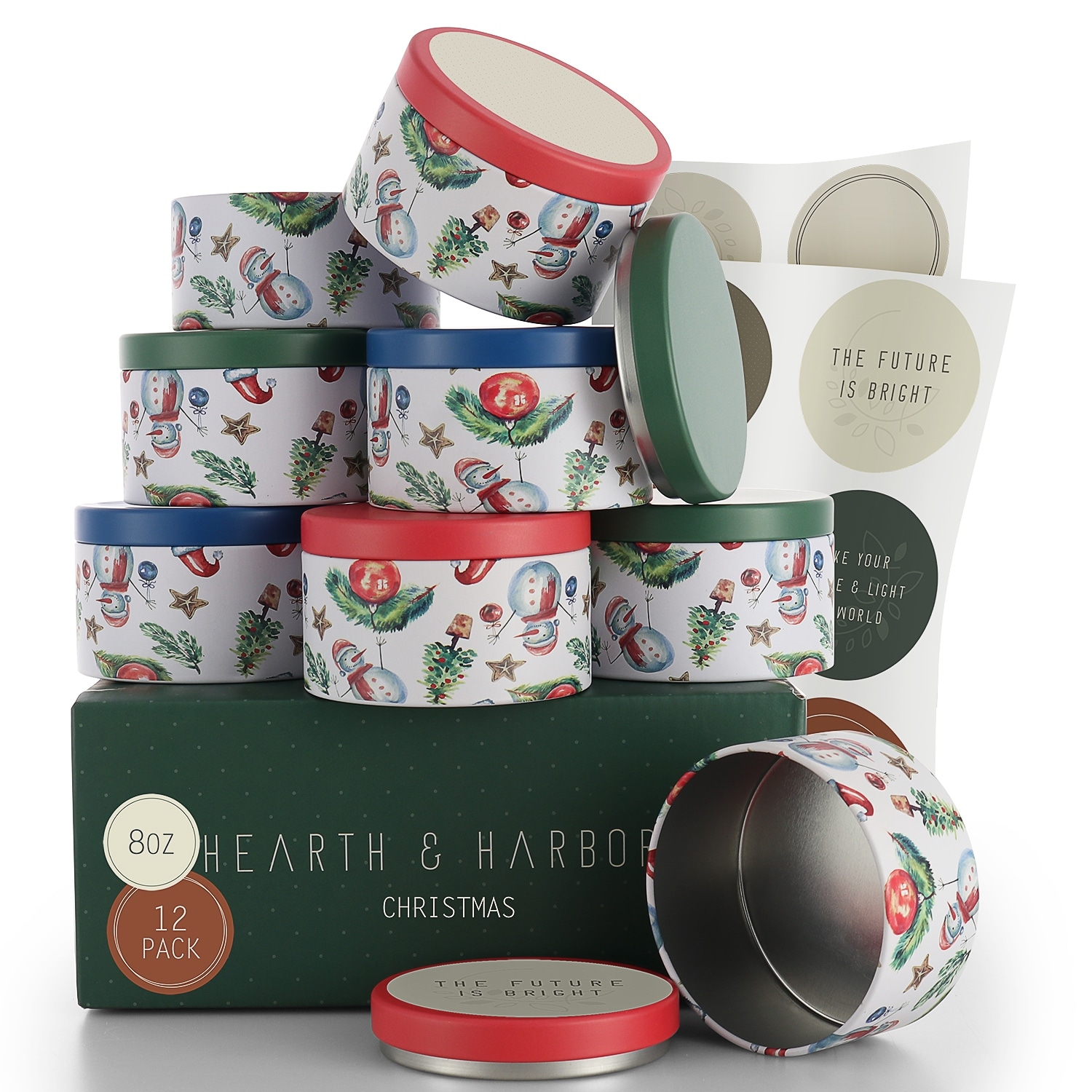 Empyrean Candle Tins - Candle Jars for Making Candles - DIY Candle Containers with Lids