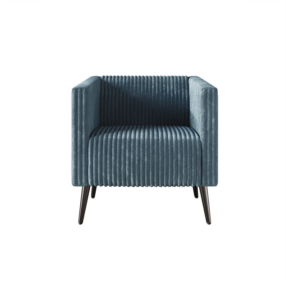 CraftPorch Corduroy Modern and Glamorous Velvet Upholstered Arm Chair