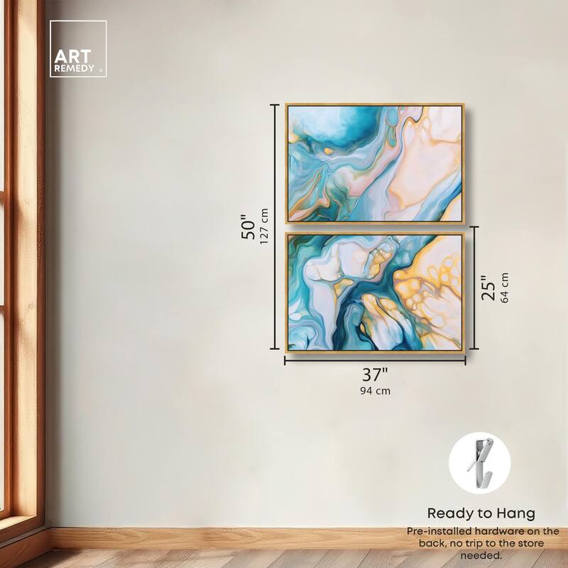 Visions Pastel III Canvas Set of 2 by Art Remedy