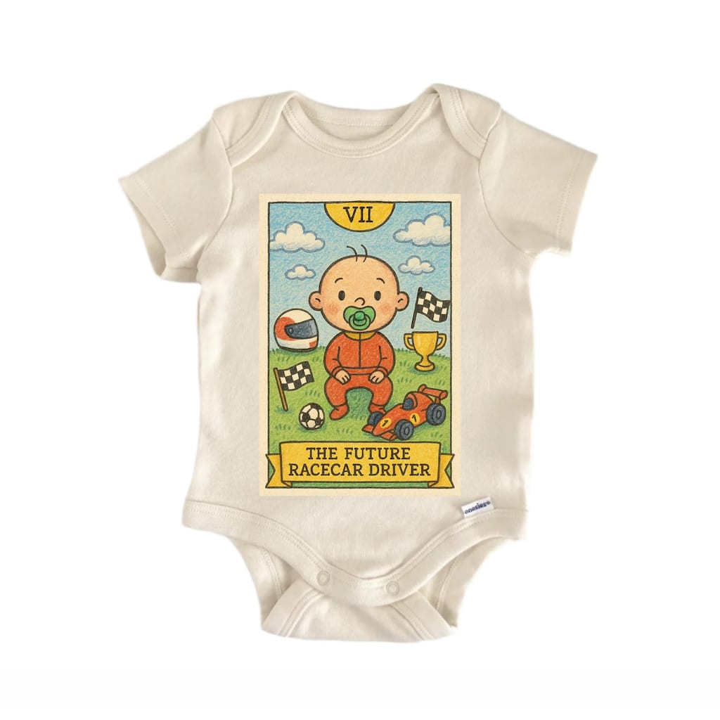 Future Racecar Driver Tarot - Baby Bodysuit