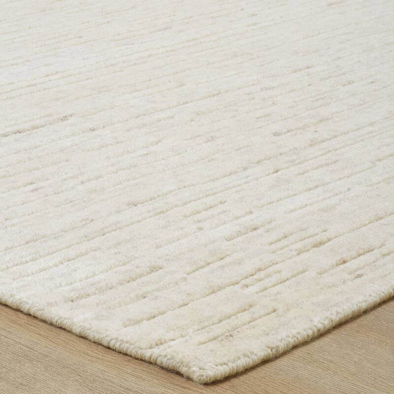 Minimalist Solid Wool Area Rug