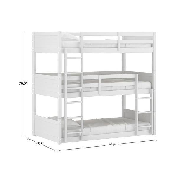 dimension image slide 1 of 7, Living Essentials by Hillsdale Capri Wood Bunk Bed