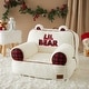 preview thumbnail 14 of 17, Dearfoams Sherpa Plush Bean Bag Chair with Novelty Ears