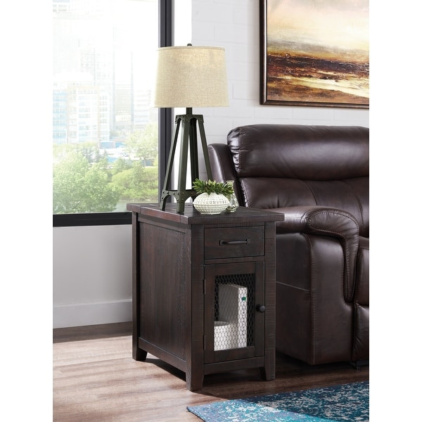 Rustic chair sales side table