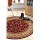 preview thumbnail 3 of 9, Well Woven Oriental Traditional Round Area Rug