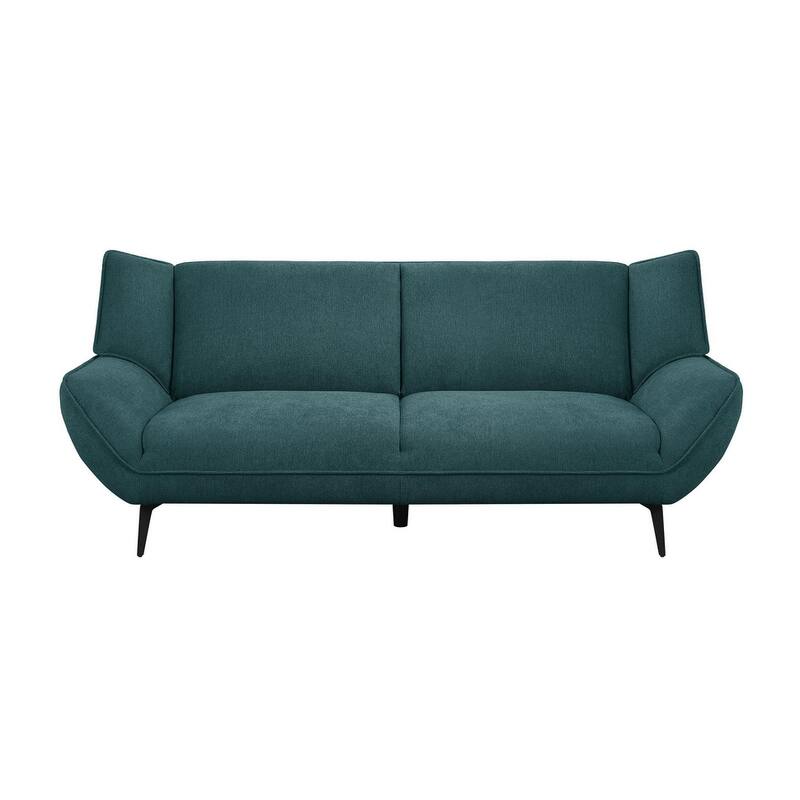 Logan Teal Blue 3-piece Sofa Set with Metal Leg