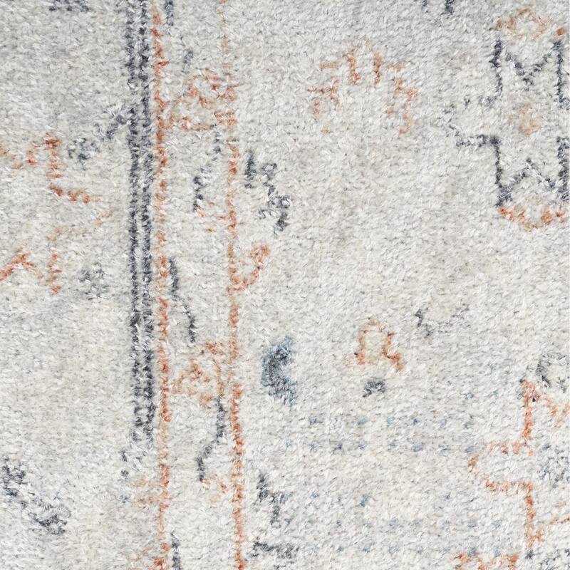 Nourison Astra Machine Washable Distressed Area Rug - 12' Runner - Blue