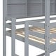 preview thumbnail 4 of 14, Twin Size House Loft Bed with Guardrails, Semi-enclosed Roof, Bedside Shelves and Ladder