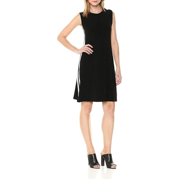 norma kamali side stripe dress