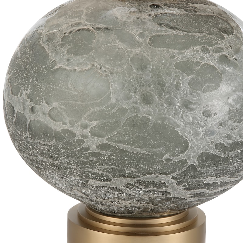 Uttermost Lunia Gray Glass Table Lamp - 17 W X 25 H X 17 D (in)