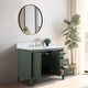 preview thumbnail 125 of 128, Vanity Art 42" Single Sink Bathroom Vanity Cabinet with Engineered Marble Countertop