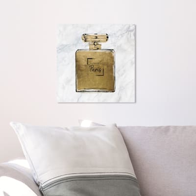 Oliver Gal 'Golden Perfume Marble' Glam Gold Wall Art Canvas Print ...