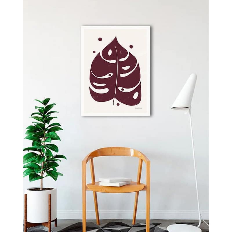 Simple Botanical II Framed Poster - 24 x 32 Inch - White