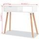 preview thumbnail 4 of 2, vidaXL Console Table Solid Pinewood 31.5"x11.8"x28.3" White