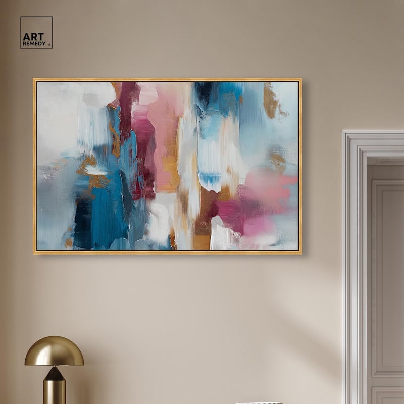 Rosy and Ocean Hues II Canvas by Art Remedy
