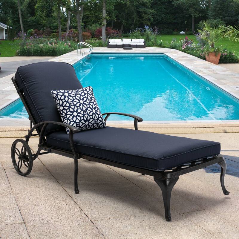 Aluminum Reclining Outdoor Chaise Lounge