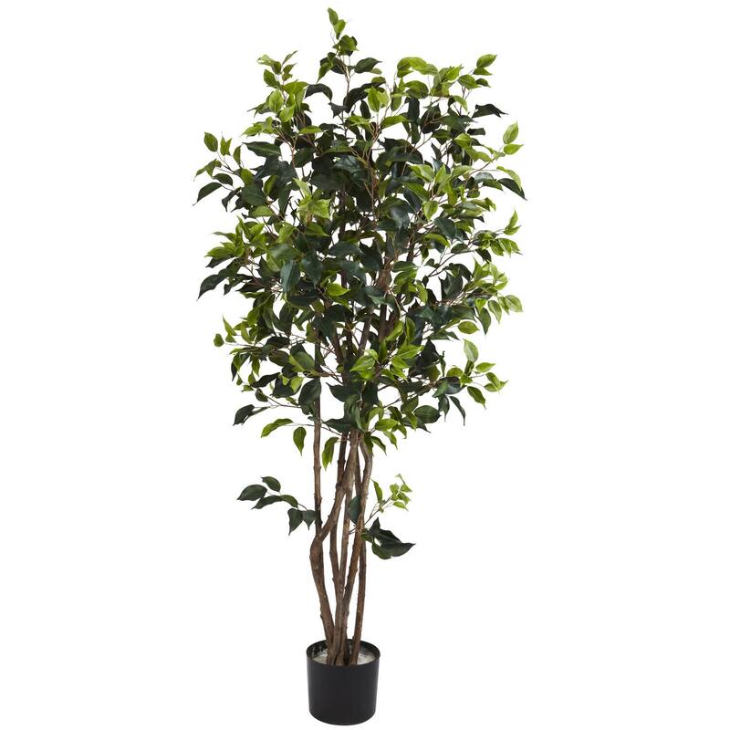 5ft Silk Tree - Victorian Style Bushy Artificial Tree for Home Decor - 5ft.