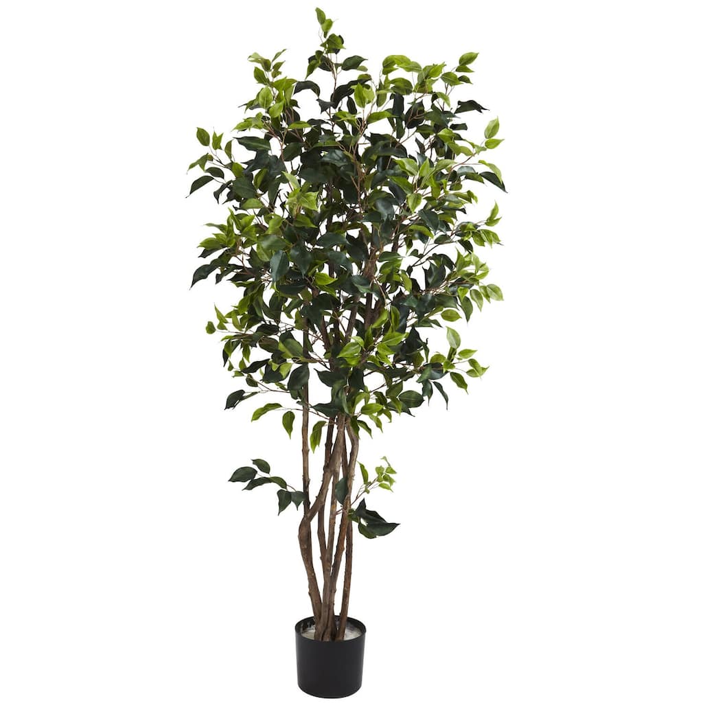 5ft Silk Tree - Victorian Style Bushy Artificial Tree for Home Decor - 5ft.