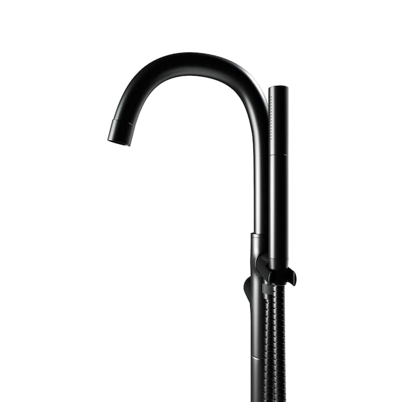 Neptune Single Handle Floor Mounted Gooseneck Freestanding Tub Filler
