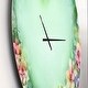 preview thumbnail 3 of 8, Designart 'Vintage Flowers with Heart Shape' Oversized Traditional Wall CLock