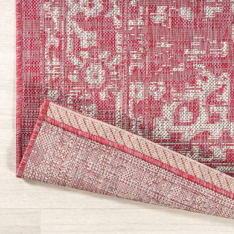 JONATHAN Y Medallion Textured Weave Indoor/Outdoor Area Rug
