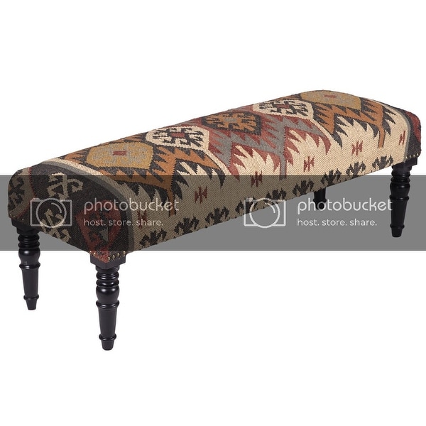 indian upholstered bench