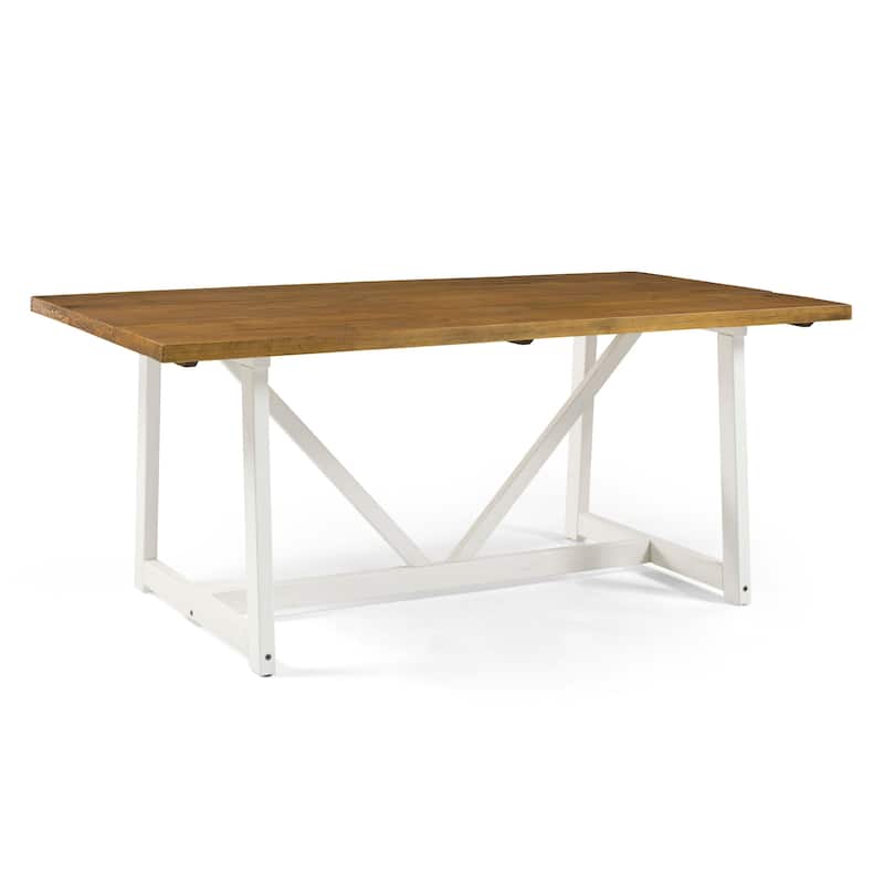 Middlebrook Solid Wood 72-inch Farmhouse Trestle Dining Table