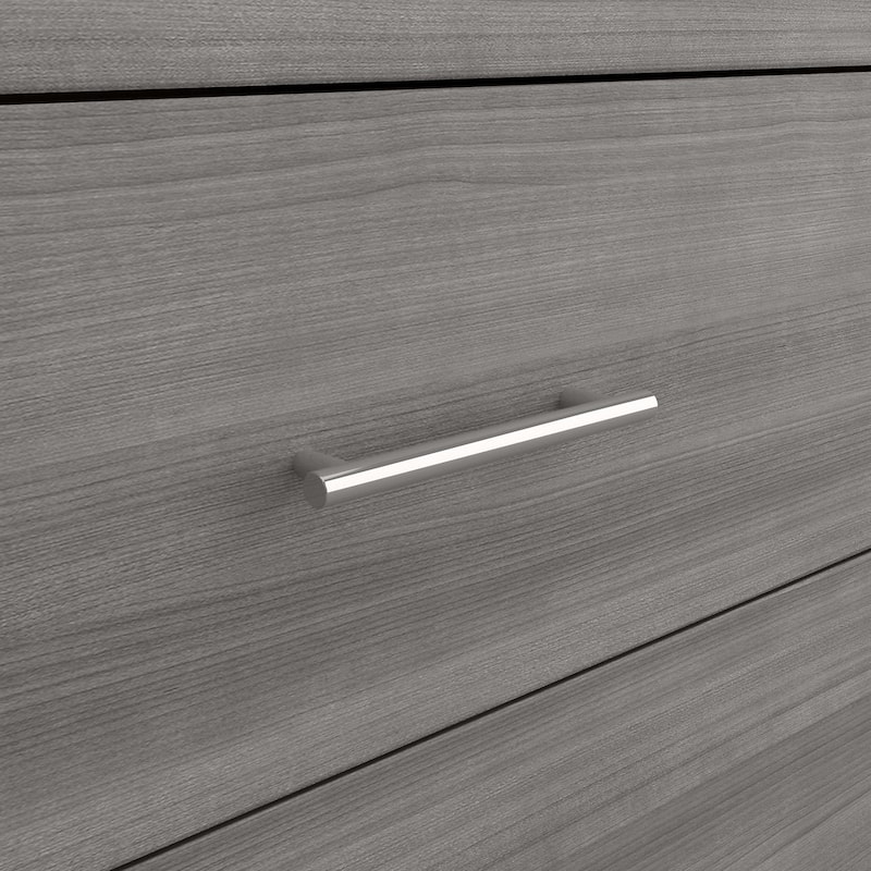 Transitional Grain-textured Grey Dresser
