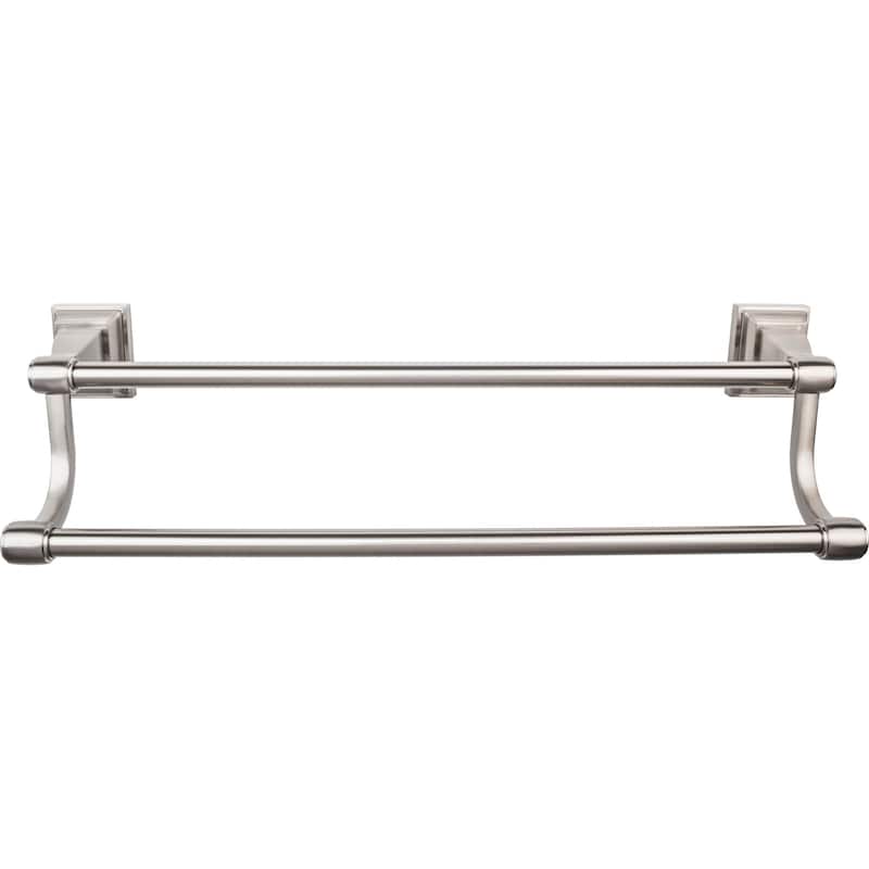 Top Knobs Stratton Bath 30 Inch Double Towel Bar - Brushed Satin Nickel