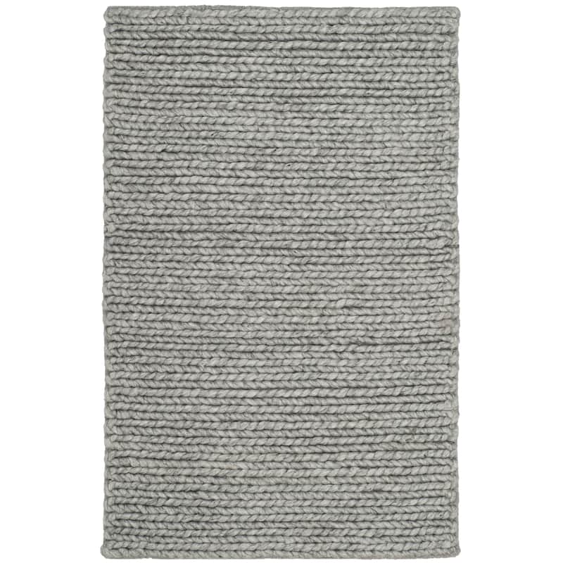 SAFAVIEH Handmade Natura Steinvor Geometric Wool Rug - 2' x 3' - Steel