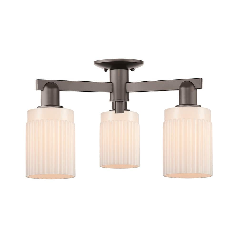 Innovations Lighting Endless Possibilities Arcadia - Hadley - 3 Light 22" Semi-Flush Mount