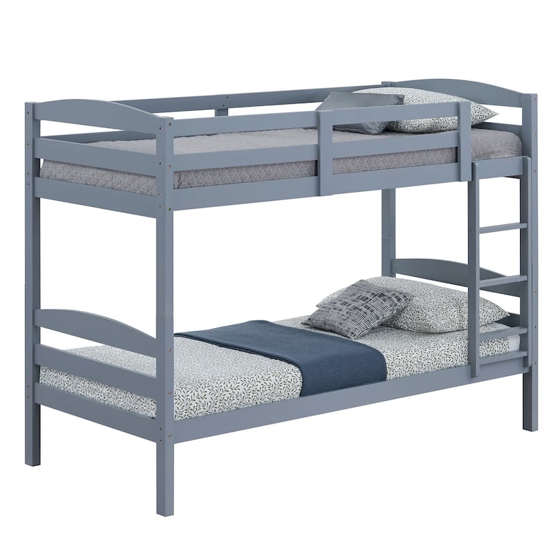 Furniture of America Plains Twin/Twin Detachable Solid Wood Bunk Bed