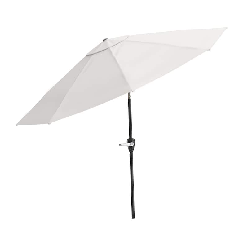 Pure Garden 10-foot Tan Aluminum Patio Umbrella with Auto Tilt