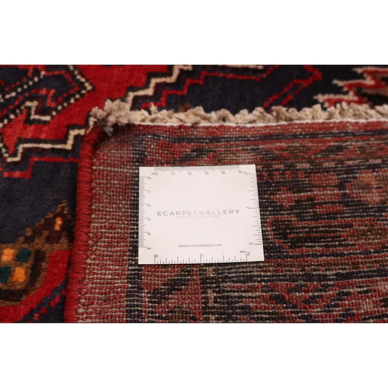 ECARPETGALLERY Hand-knotted Andelz Red Wool Rug - 4'3 x 7'3