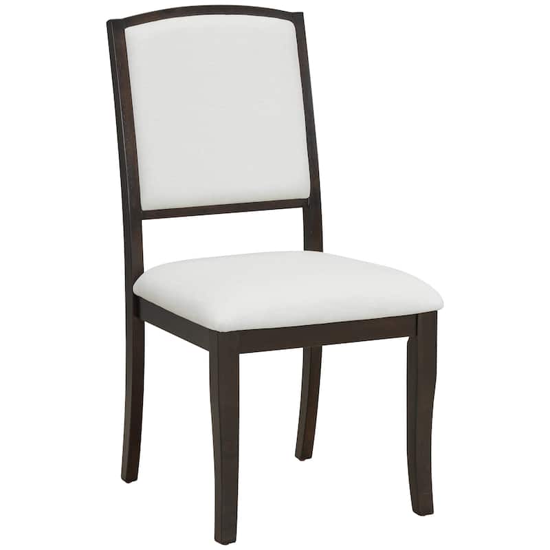 Farmhouse 5-Piece Extendable Round Dining Table Set with 4 Upholstered Chairs for Compact Living Spaces