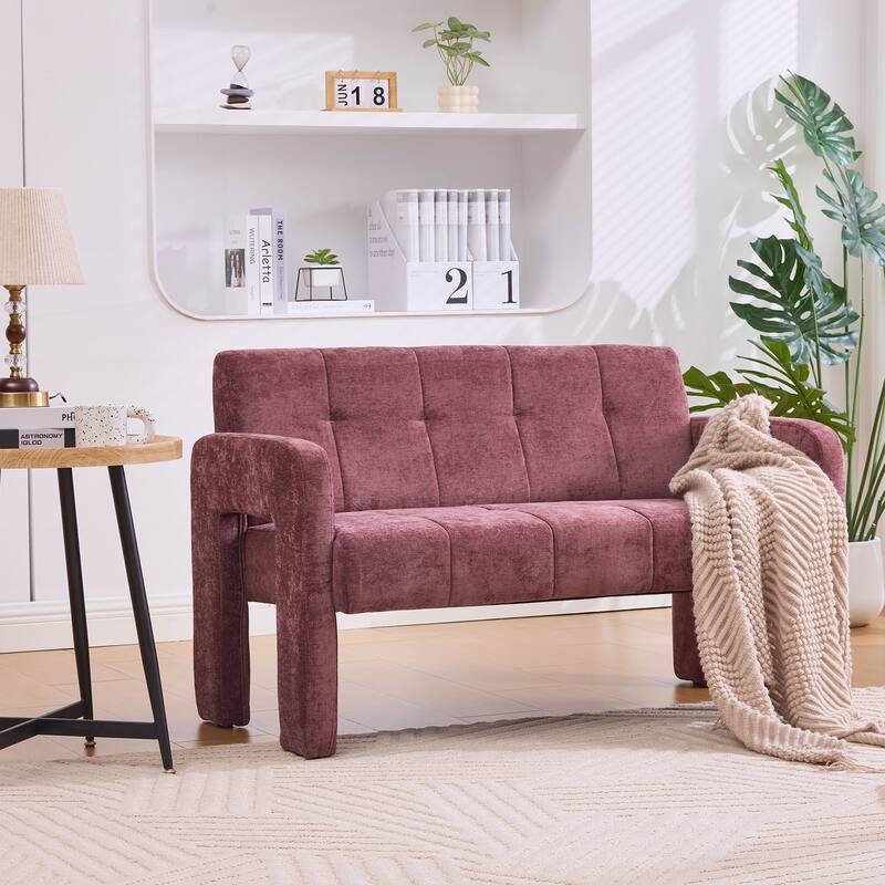 Modern Double Armchair Living Room & Bedroom Compact Upholstered Sofa Leisure Sofa