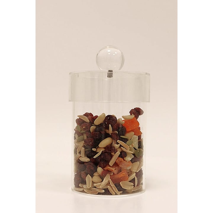 Acrylic Canister with Clear Ball Knob (3 sizes) - Medium
