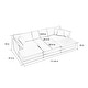 preview thumbnail 72 of 162, Cloud Chenille Upholstered Modular Sectional Sofa with DIY Combination Design