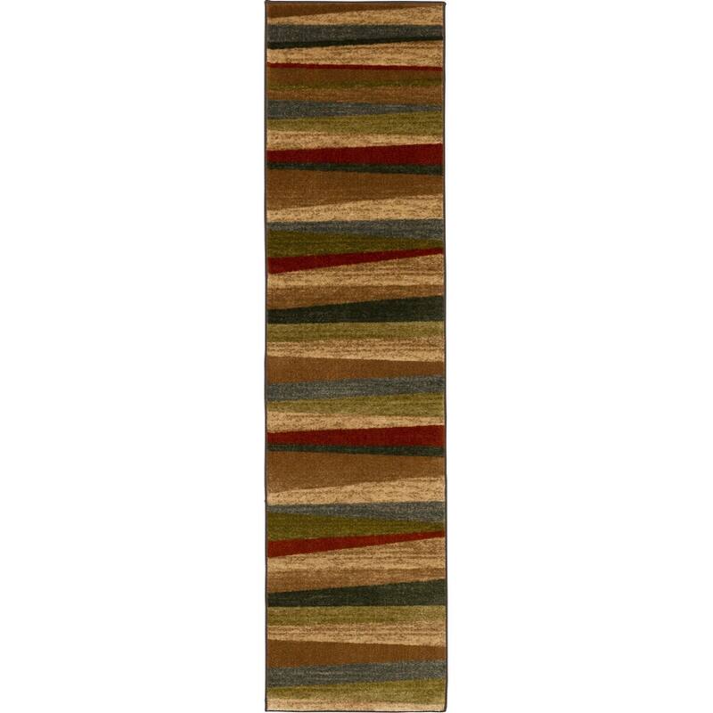 Mohawk Home Mayan Sunset Sierra Multicolor Stripe Area Rug - 2' x 8' - Multi - Runner