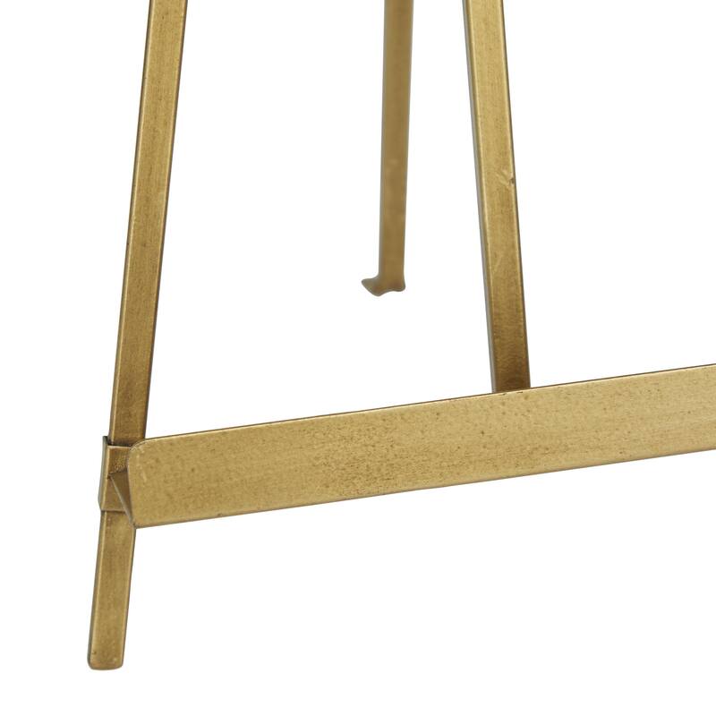 Metal Display Easel with Foldable Stand - Set of 2 Black or Gold - Roche River Decor