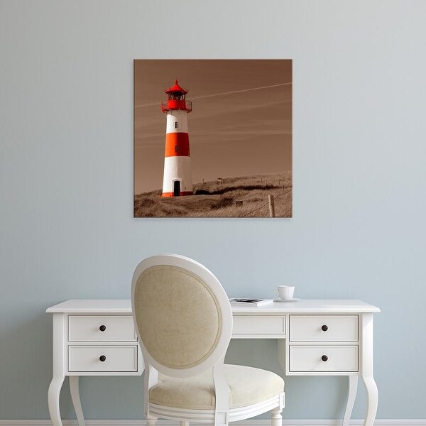 Easy Art Prints PhotoINC Studio's 'Red & White Lighthouse' Premium Canvas Art