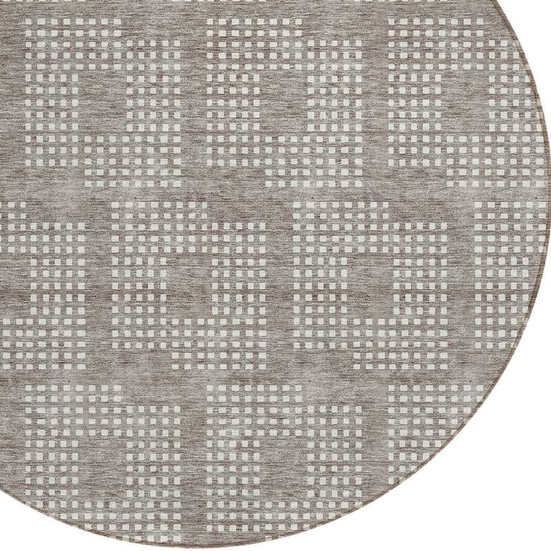 HomeRoots Geometric Transitional Rectangle Outdoor Rug