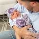 preview thumbnail 3 of 4, Sweet Jojo Designs Lavender Purple Boho Shabby Chic Floral Girl Baby Cocoon and Beanie Hat Sleep Sack 2p Set Bohemian Watercolor
