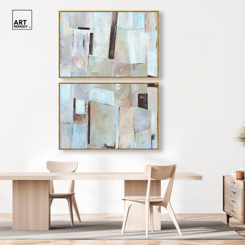 Crossed Lines Canvas Set of 2 by Art Remedy