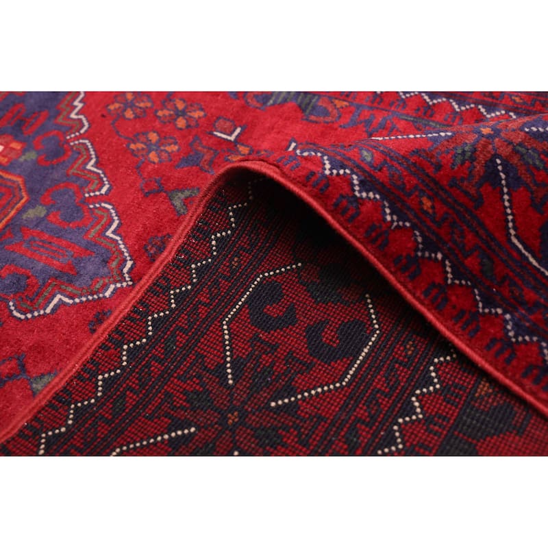 ECARPETGALLERY Hand-knotted Finest Khal Mohammadi Red Wool Rug - 2'9 x 12'1