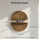 preview thumbnail 4 of 5, Brown Boho Arched Lunar Ledges 2 Piece Floating Wall Shelf 12x6 - 6.62" H x 11.75" L x 5" D