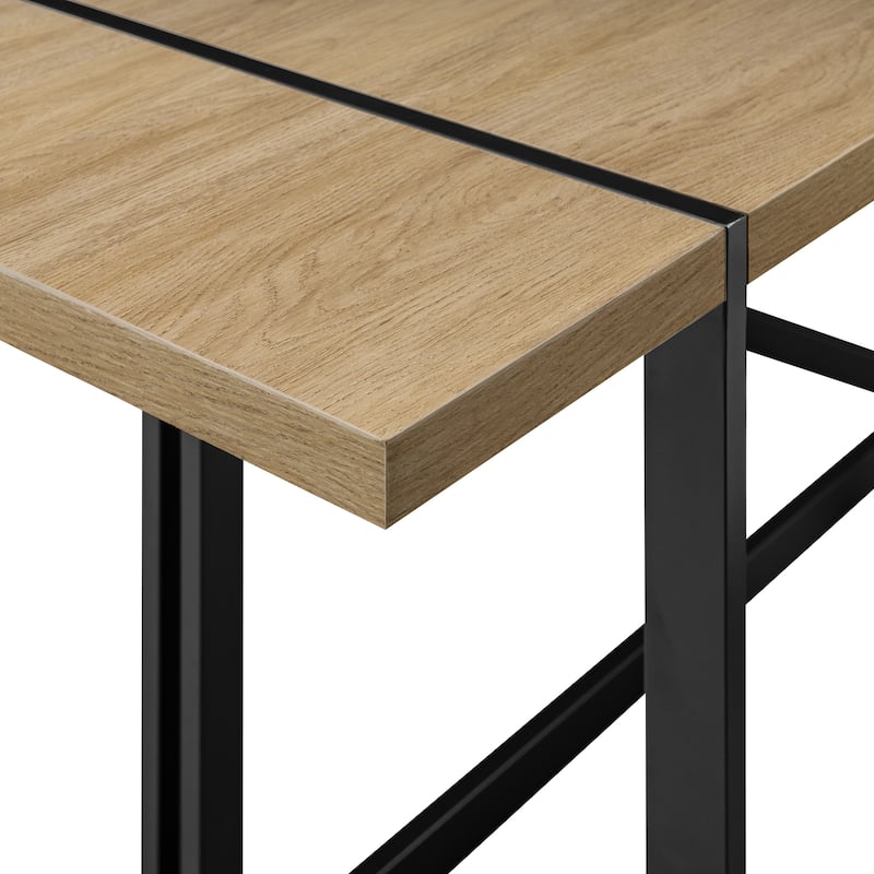 Middlebrook Designs Urban 3-Piece Metal and Wood Dining Set