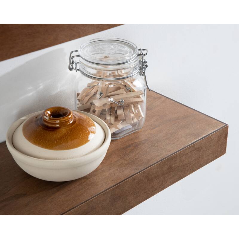 Kate and Laurel Havlock Wood Shelf Set