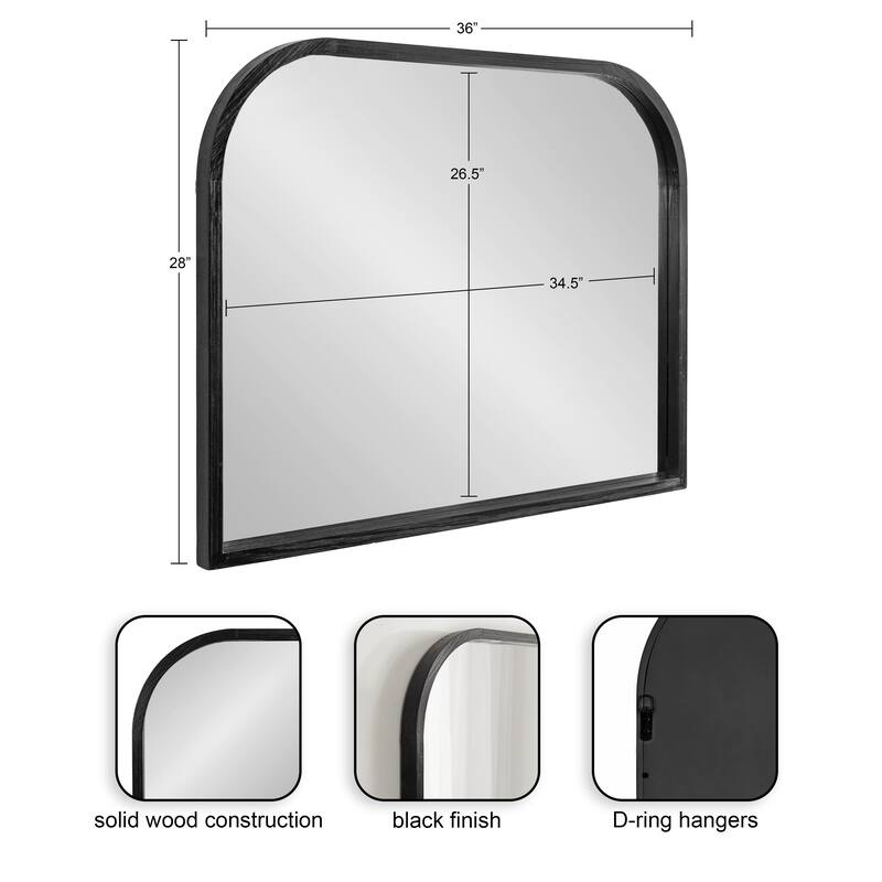 Kate and Laurel Occonor Wood Arch Mirror