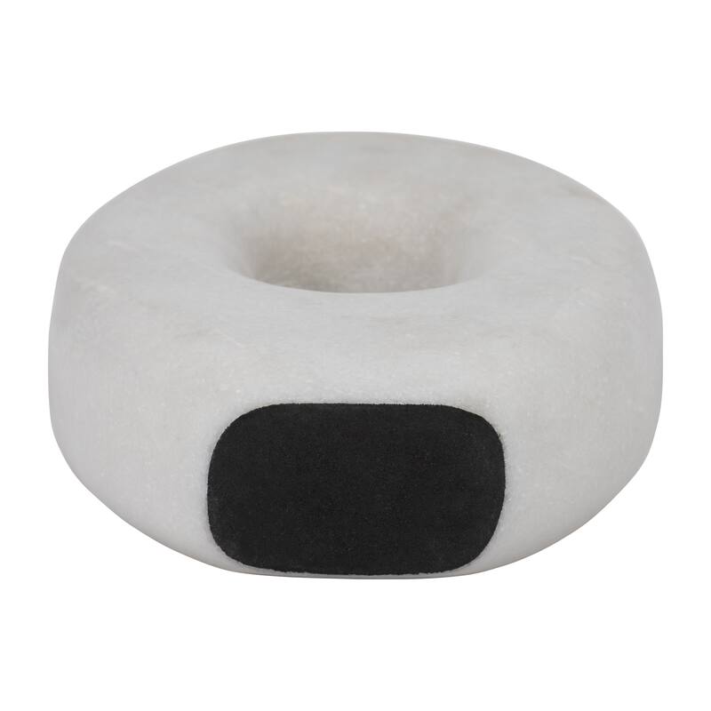 Sagebrook Home Marble, Sculpture, White, Solid Color
